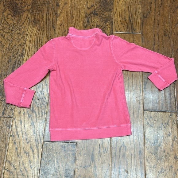 Vineyard Vines Men's Saltwater Quarter-Zip Pullover in "Pink Cloud Solid” - Picture 5 of 5